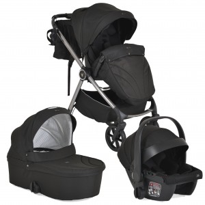 КОЛИЧКА UNIQUE 3 ВО 1 CARBON BLACK CANGAROO