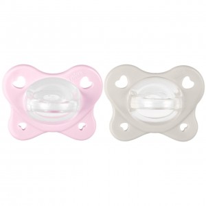ЛАЖАЛКА СИЛИКОН PHYSIO SOFT DUAL 2-6М 2 ПАР. РОЗЕ CHICCO