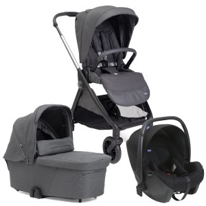 КОЛИЧКА TRIO BELLAGIO BLACK SATIN KORY I-S ESSENTIAL 0м+ CHICCO