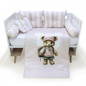 ПОСТЕЛНИНА МЕЧЕ РОЗЕ BABY TEXTIL