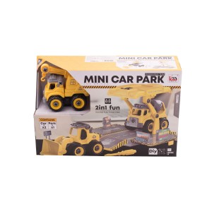 БАГЕР И КРАН СО РАСКЛОПУВАЊЕ ЖОЛТ 20013036 KONIG KIDS