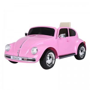 АВТОМОБИЛ НА АКУМУЛАТОР VW BEETLES РОЗЕ 6V 7AH 108.5x63x51.5cm