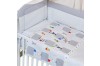 СЕТ КРЕВЕТЧЕ ДРВЕНО ROYAL + ДУШЕК COOL TOUCH И ПОСТЕЛНИНА КРАВИЧКА BABY TEXTIL