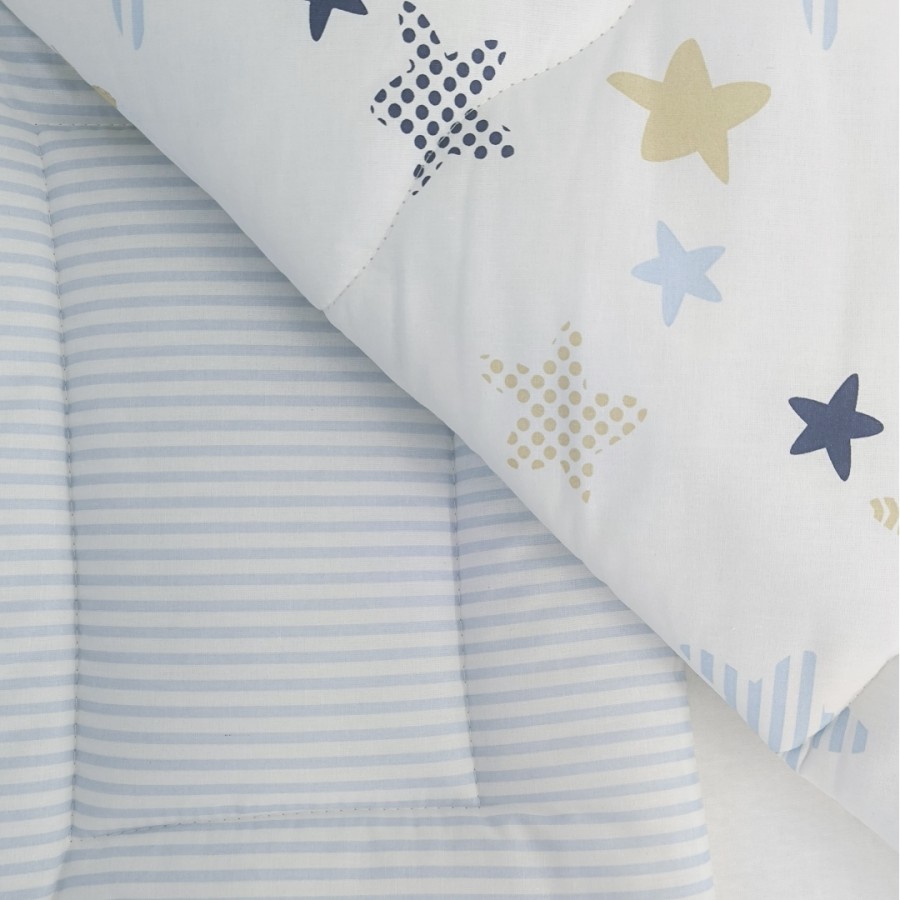 СЕТ КРЕВЕТЧЕ BABY WING + ДУШЕК COOL TOUCH + ПОСТЕЛНИНА СИНА BABY TEXTIL