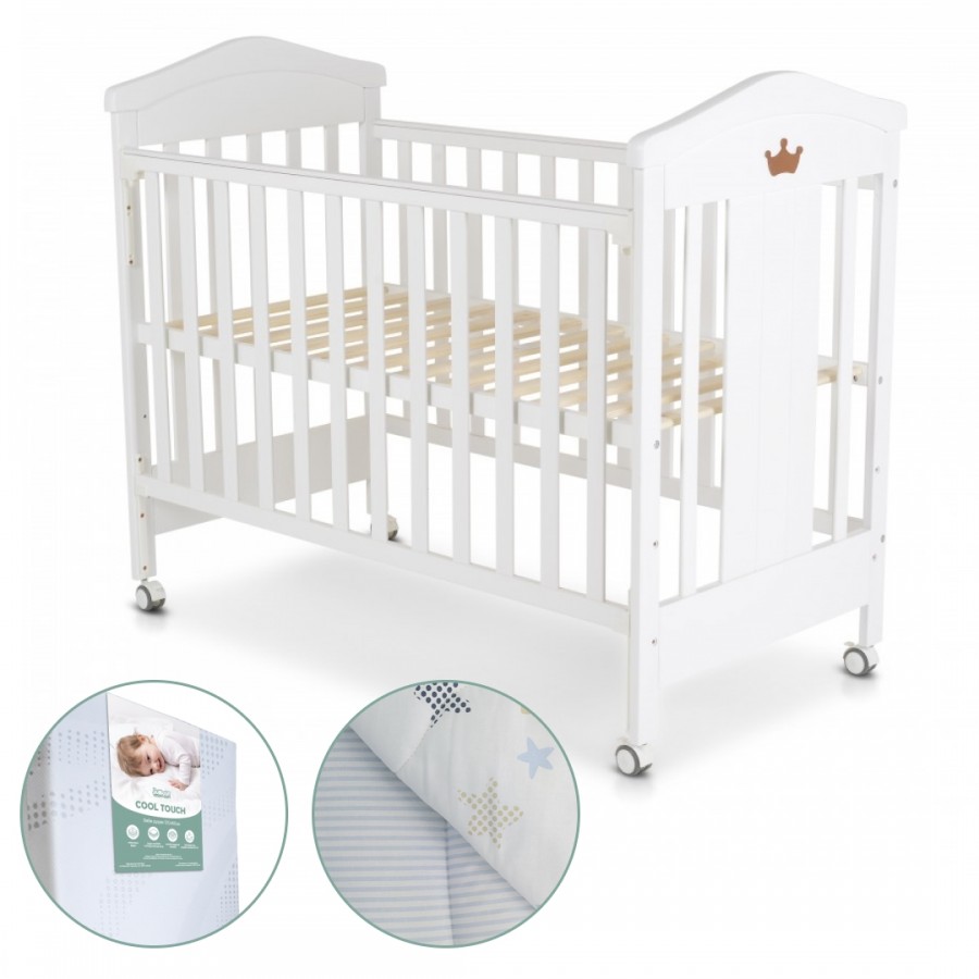 СЕТ КРЕВЕТЧЕ BABY WING + ДУШЕК COOL TOUCH + ПОСТЕЛНИНА СИНА BABY TEXTIL