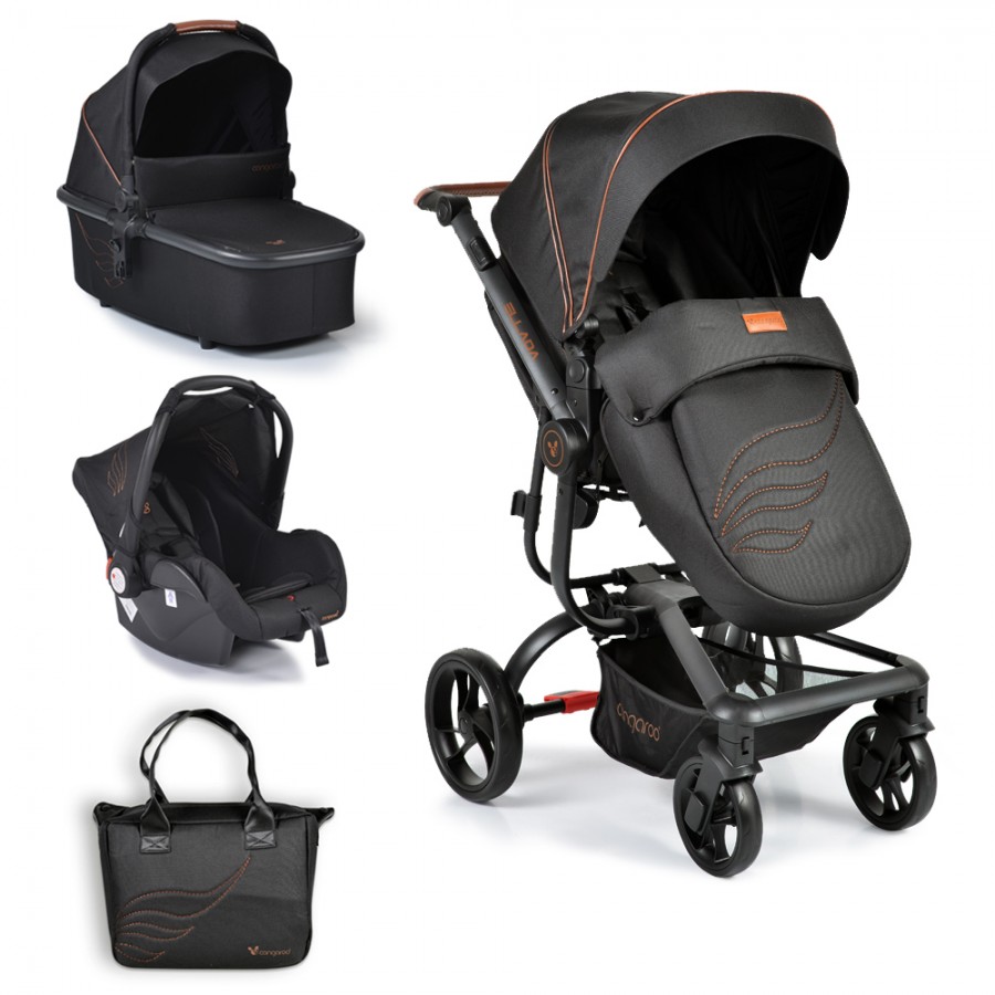 КОЛИЧКА ELLADA 3 ВО 1 BLACK CANGAROO