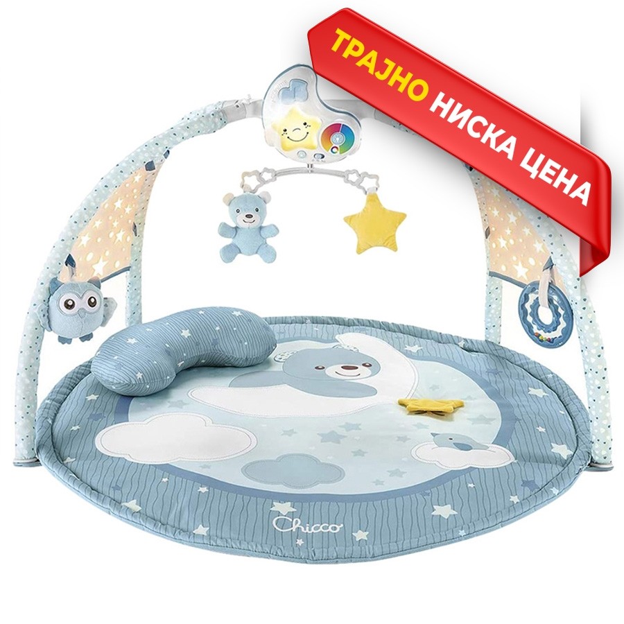 ПОДЛОГА ЗА ИГРА СО ИГРАЧКИ ENJOY COLORS PLAYGYM BLUE 0+ CHICCO