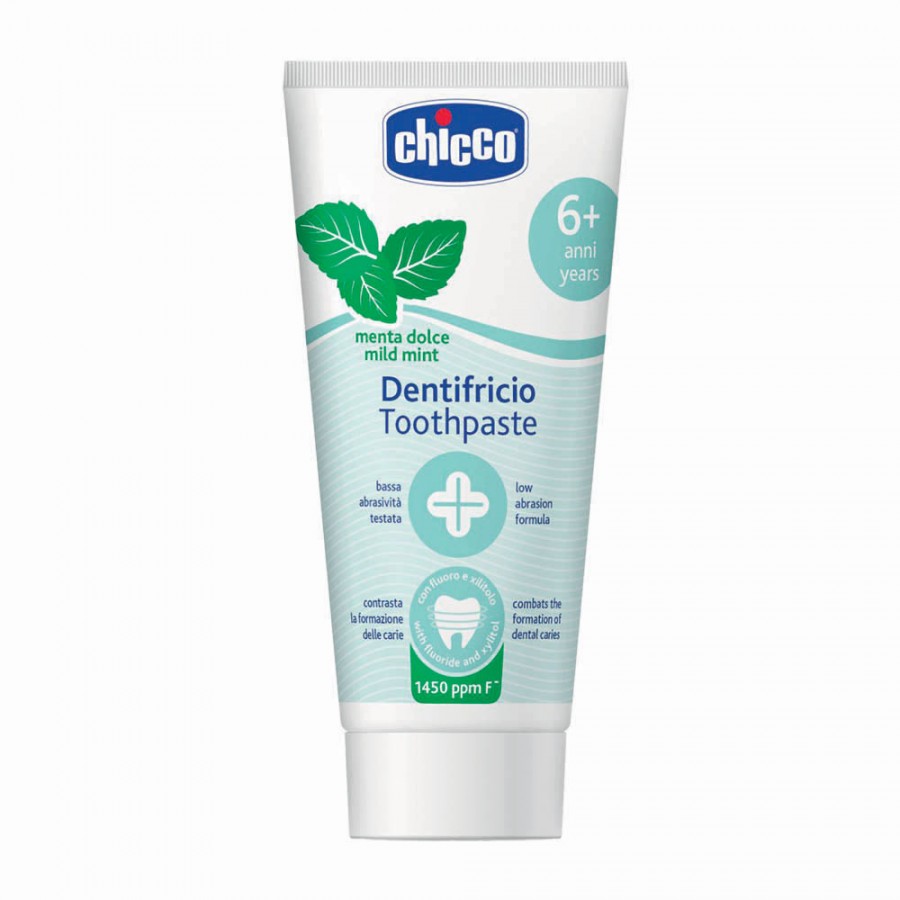 ПАСТА ЗА ЗАБИ МЕНТОЛ СО ФЛУОР 1450 ppm F- 50МЛ 6г CHICCO