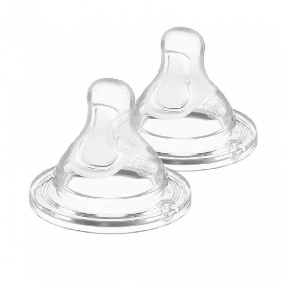 ЦУЦЛА СИЛИКОН PERFECT5 ТРИ ОТВОРА 4M+ 2 ПАР. CHICCO