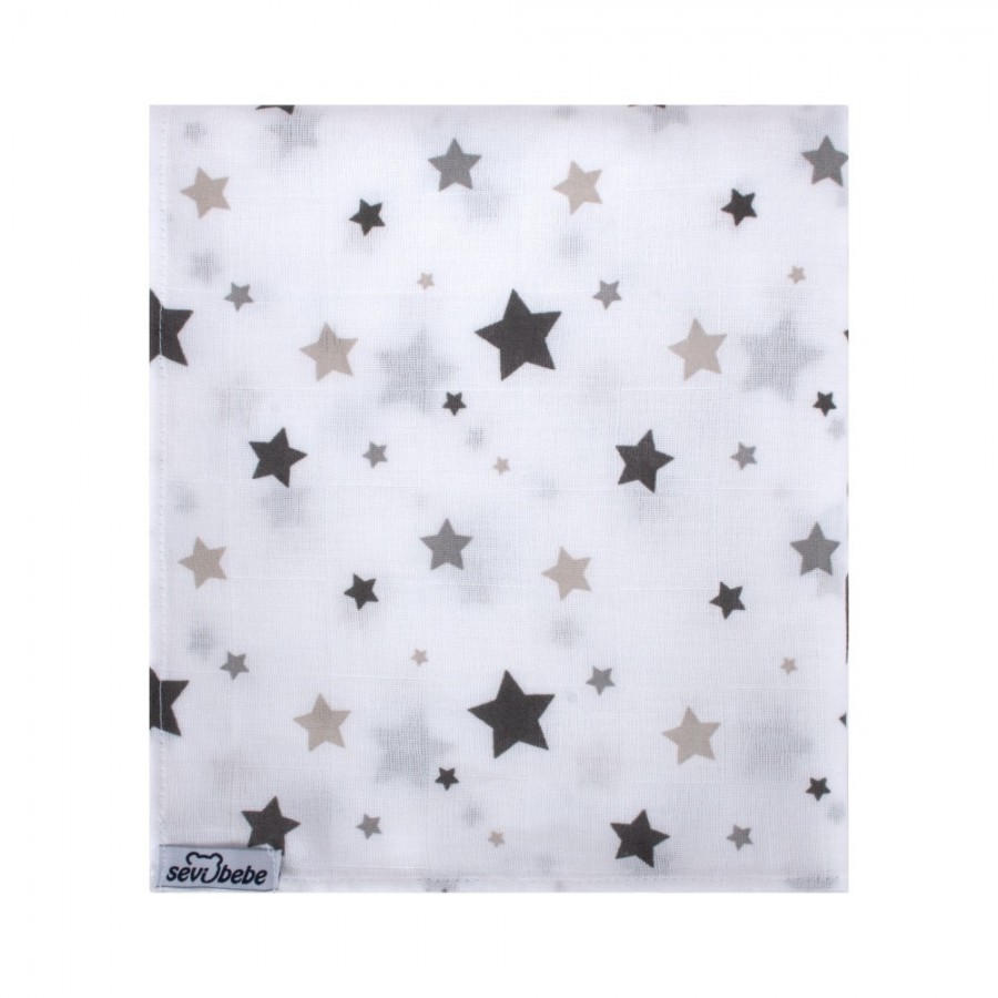 ПРЕКРИВКА MUSLIN 100*100 GREY STAR SEVI BEBE