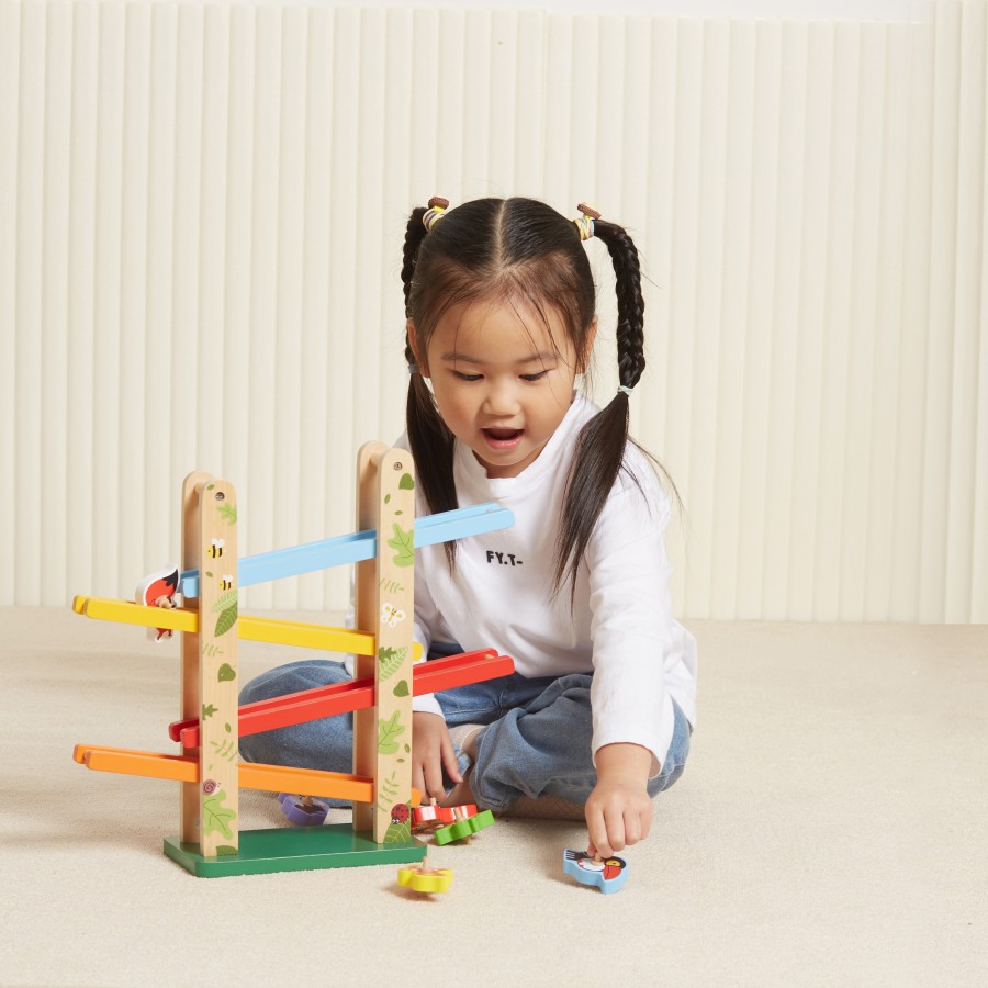 ДРВЕНА ИГРАЧКА КУЛА СО ЖИВОТНИ JUNGLE SLIDER VIGA