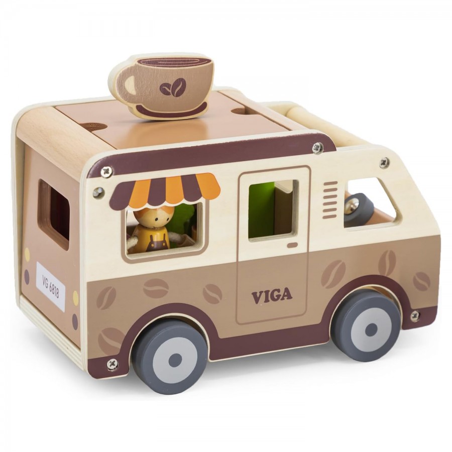 ДРВЕНА ИГРАЧКА КАМИОН COFFEE TRUCK VIGA