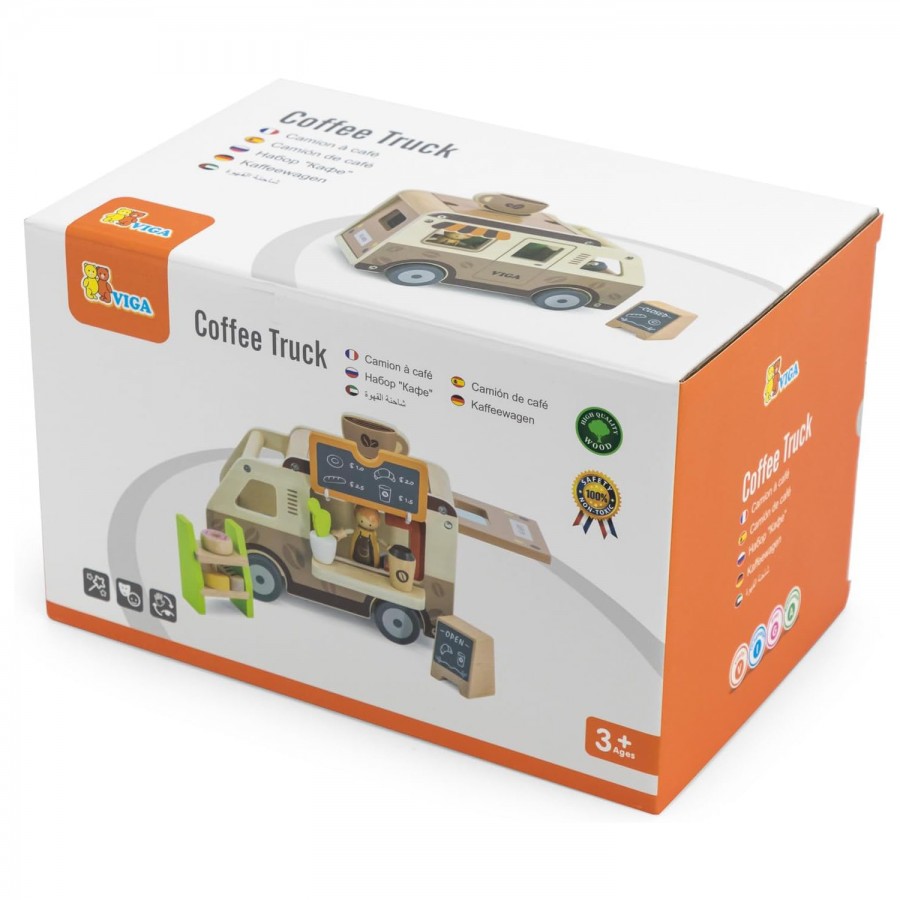 ДРВЕНА ИГРАЧКА КАМИОН COFFEE TRUCK VIGA