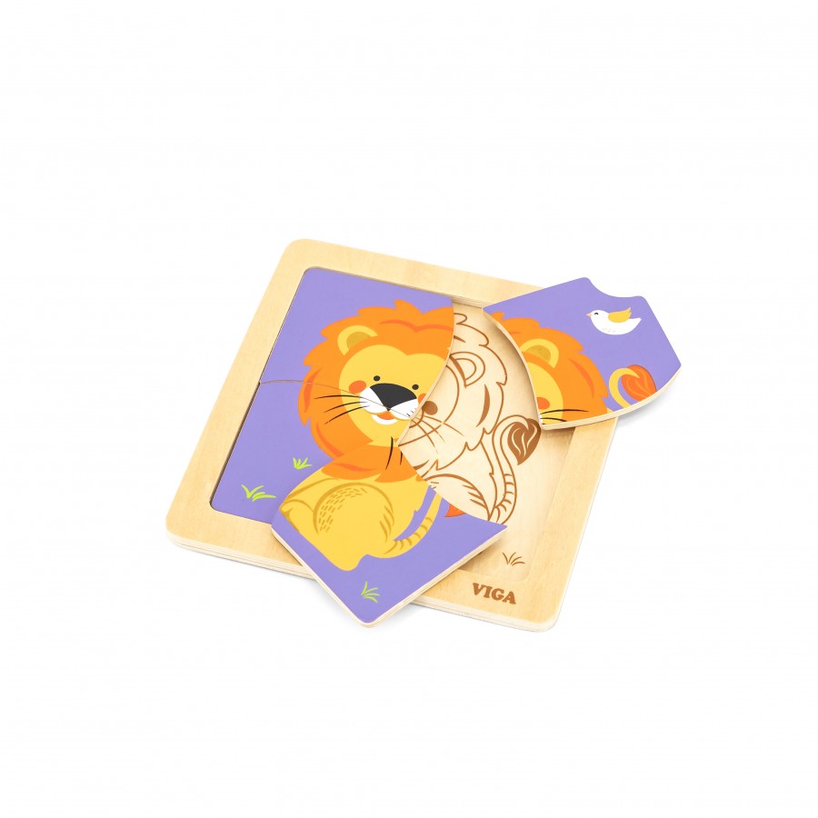 ДРВЕНА ИГРАЧКА СЛОЖУВАЛКА ЛАВ VIGA