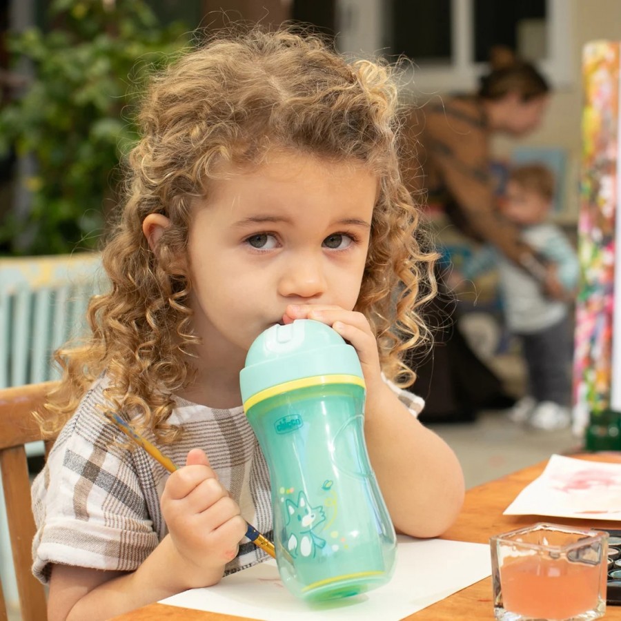 ЧАША ТЕРМО СО ЦЕВЧЕ 14М+ SPORT CUP СИВА CHICCO