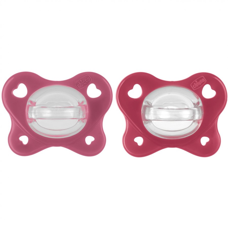 ЛАЖАЛКА СИЛИКОН PHYSIO SOFT DUAL 16-36М 2 ПАР. РОЗЕ CHICCO