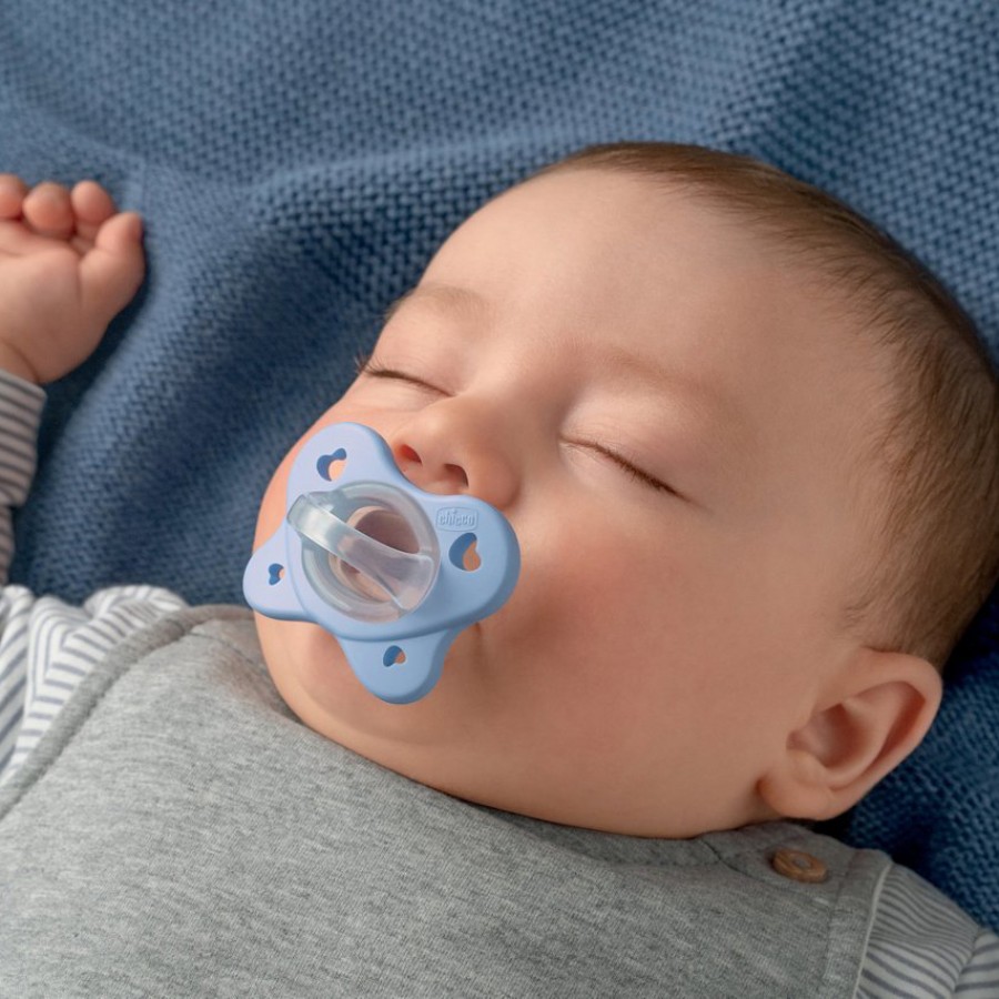 ЛАЖАЛКА СИЛИКОН PHYSIO SOFT DUAL 2-6М 2 ПАР. РОЗЕ CHICCO